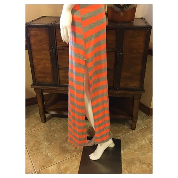 Women’s Striped  Nautical Sequin Anchor Maxi Dress - Picture 7 of 8